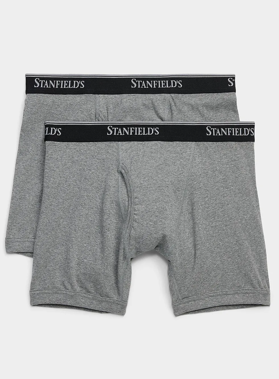 6" ultra-comfortable solid boxer briefs