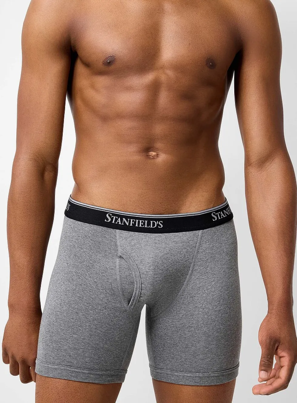 6" ultra-comfortable solid boxer briefs