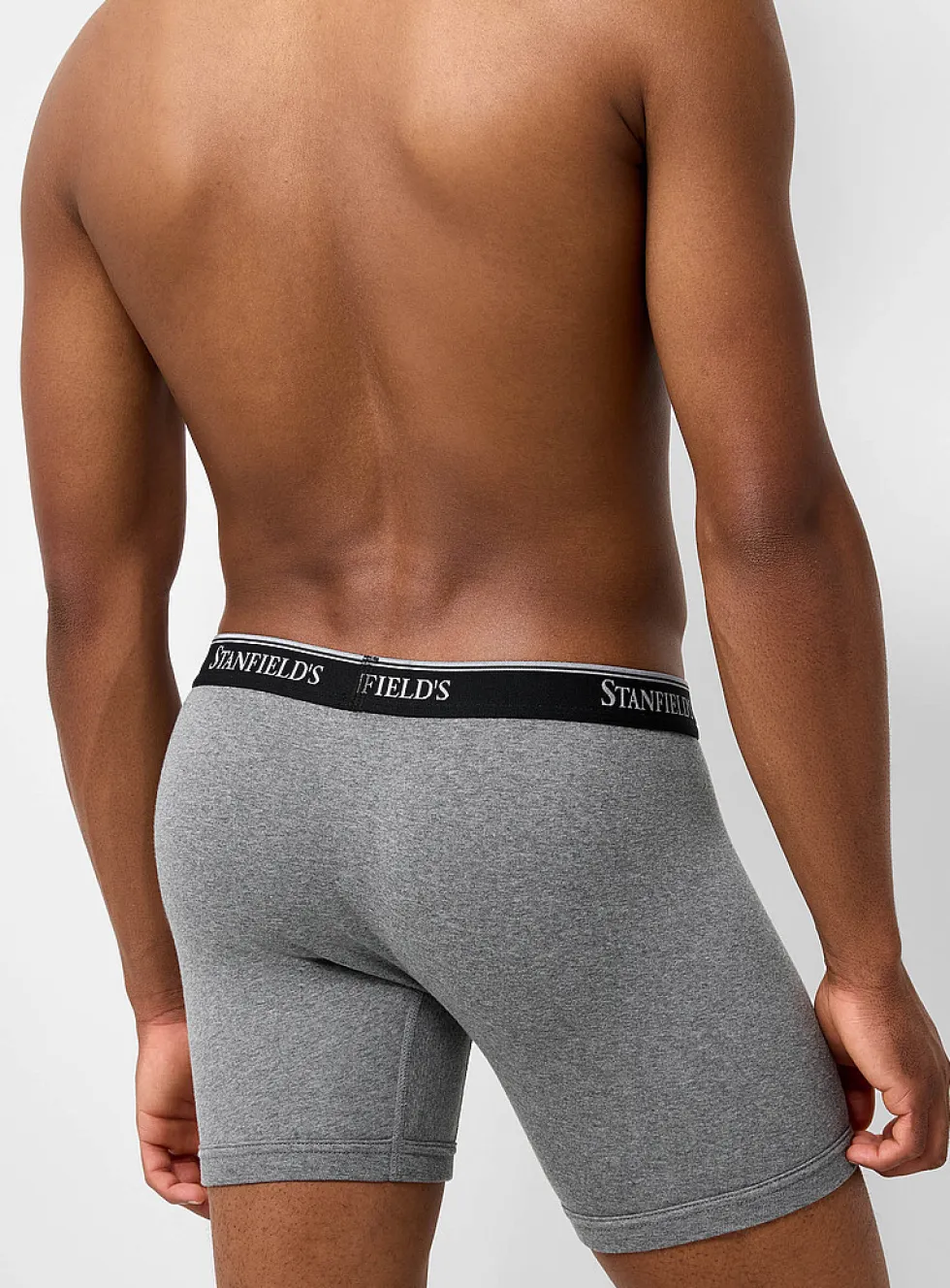 6" ultra-comfortable solid boxer briefs