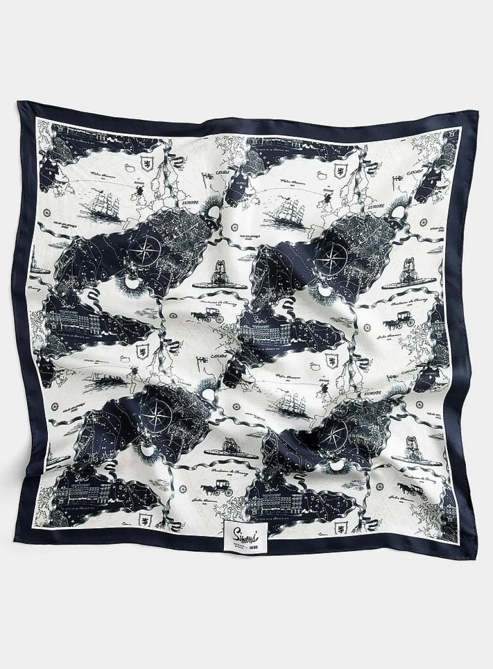 A Grand Voyage pure silk scarf