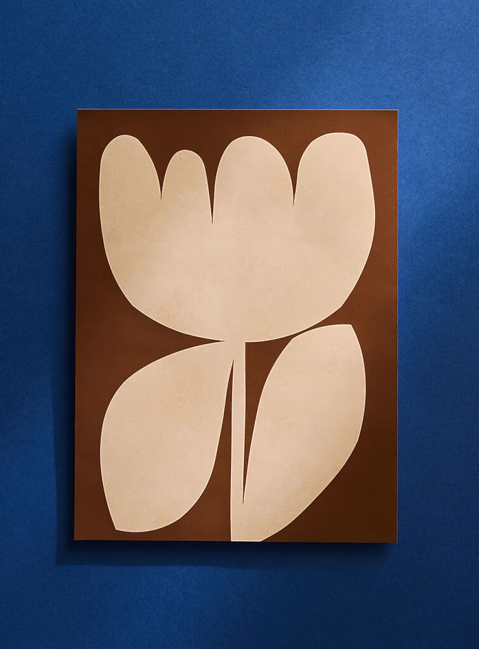 Abstract flower art print