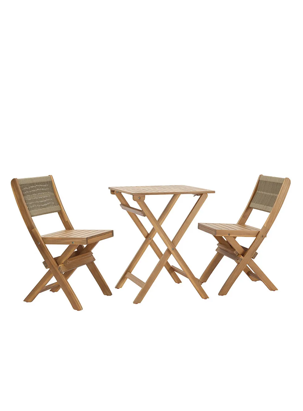 Acacia wood outdoor table and chairs set
