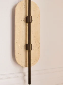 Antique bronze finish wall sconce