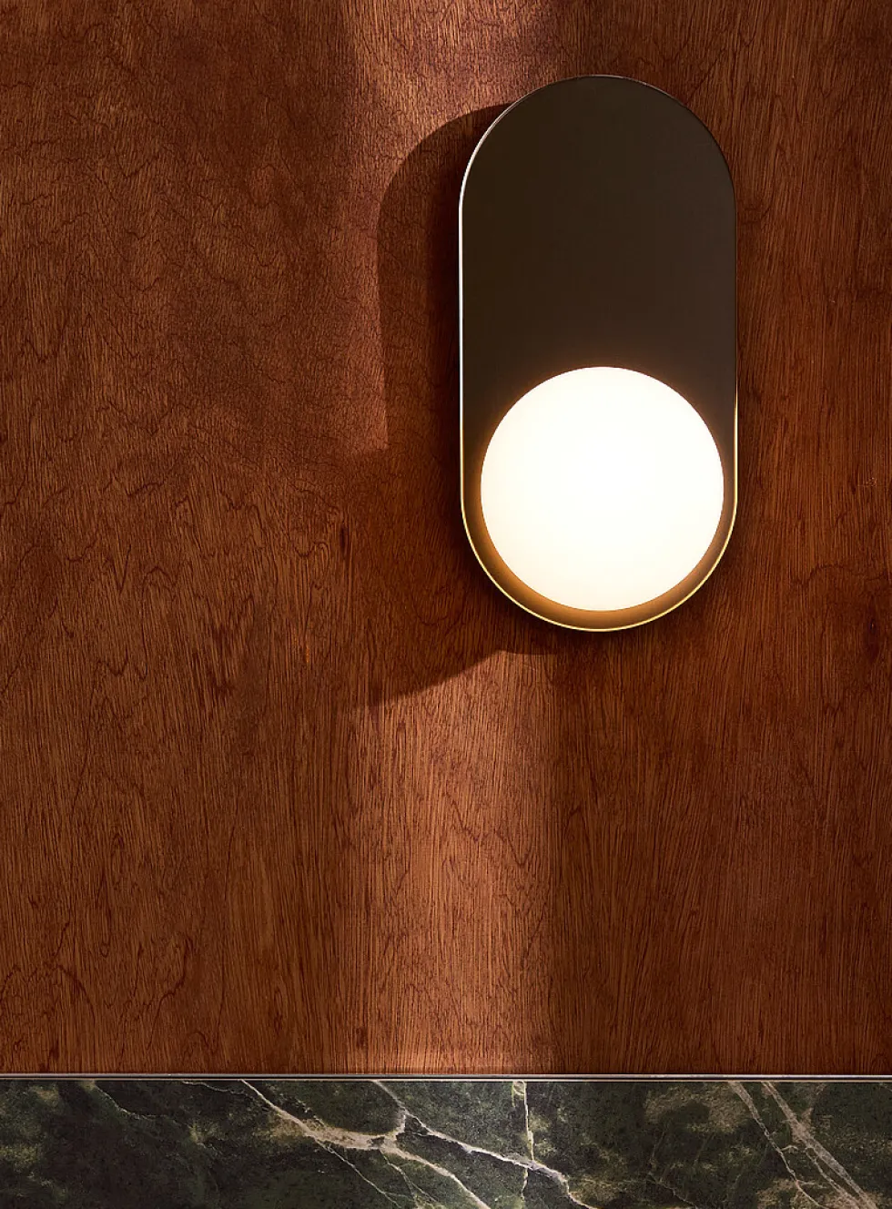 Arch frosted chrome wall sconce