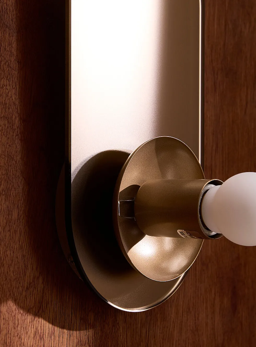 Arch frosted chrome wall sconce
