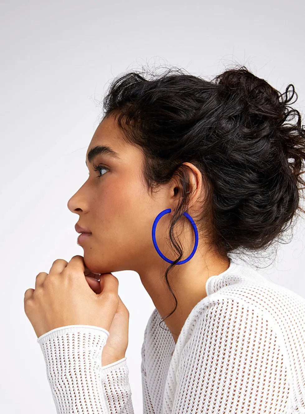 Atlas recycled nylon earrings