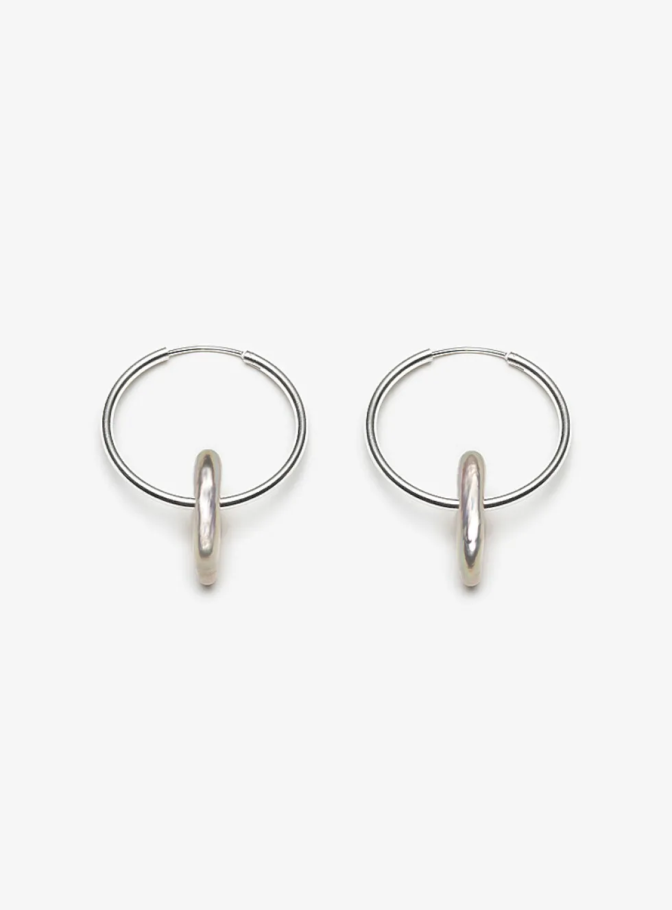 Ayla square pearl earrings