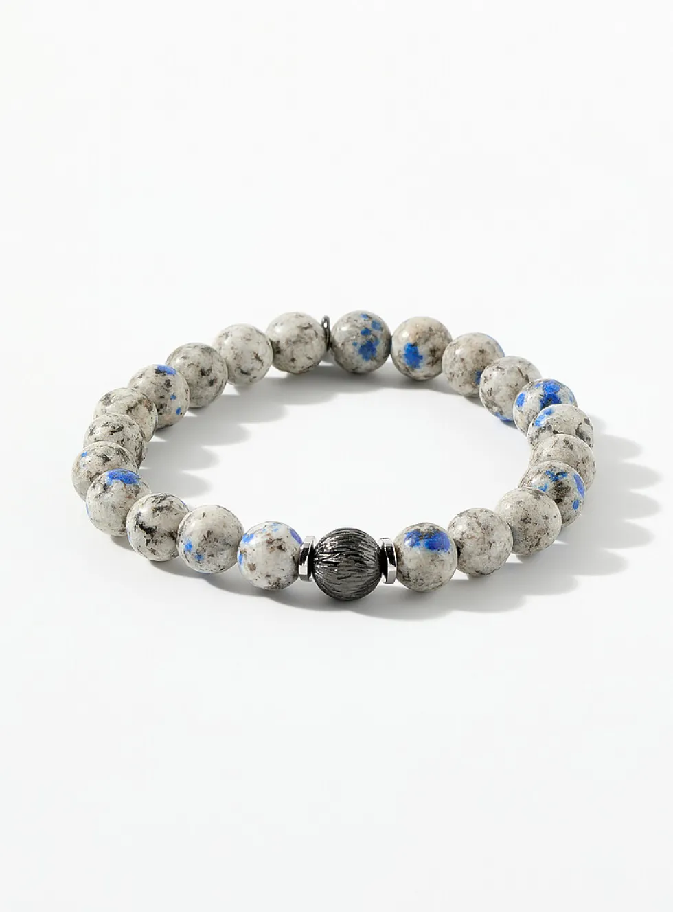 Azurite beads bracelet