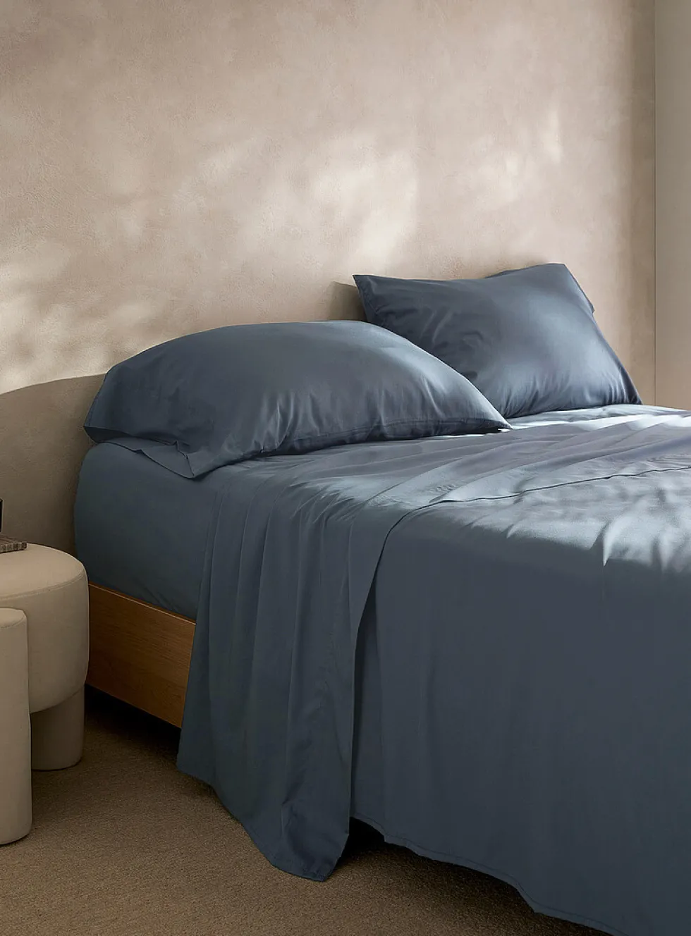 Bamboo rayon and organic cotton sheet set