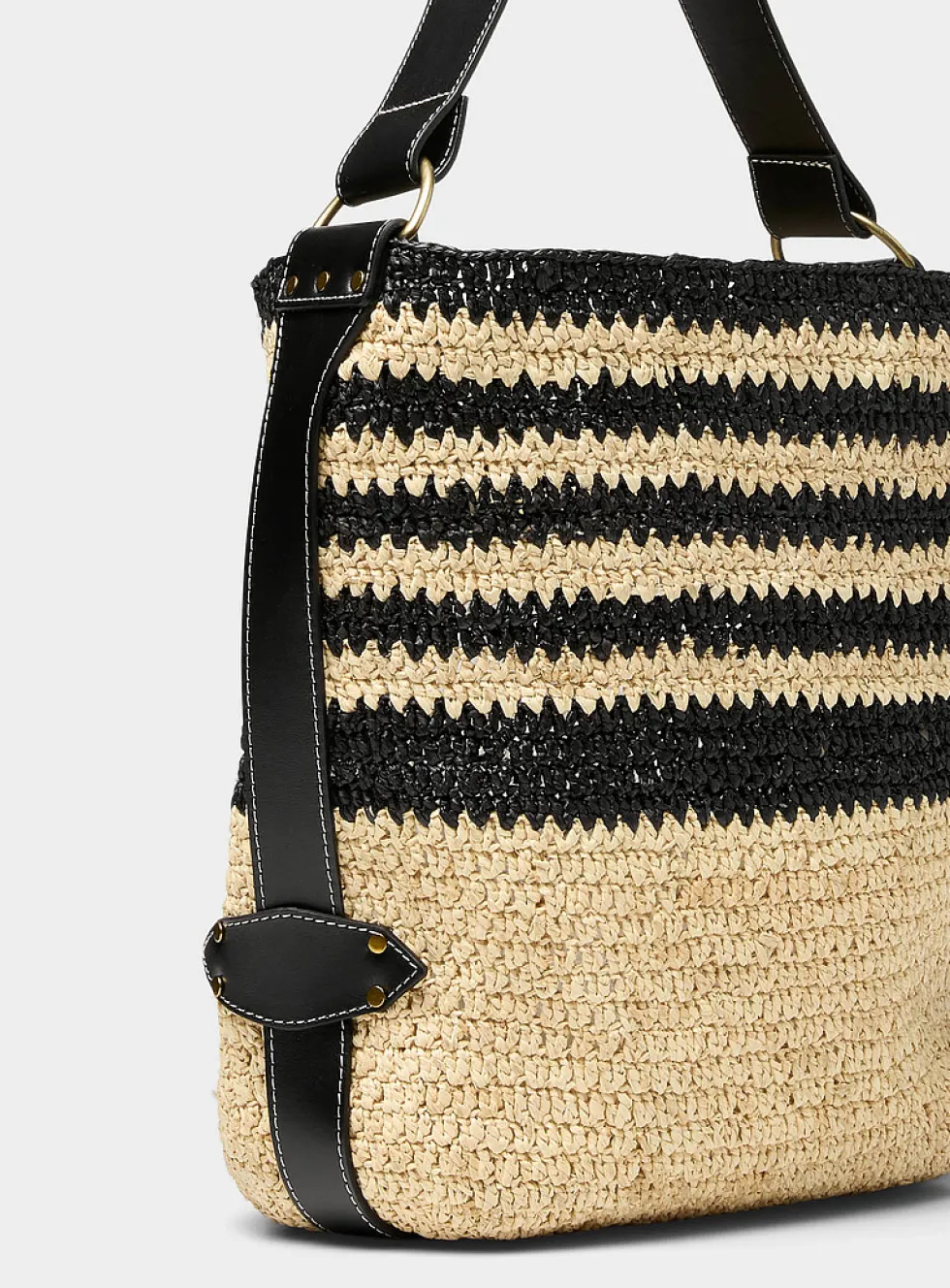 Bayia raffia tote bag