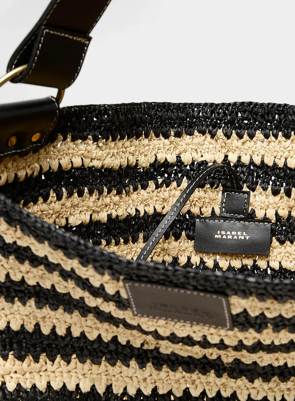 Bayia raffia tote bag