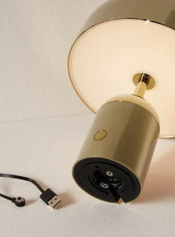 Bell Portable gold LED lamp