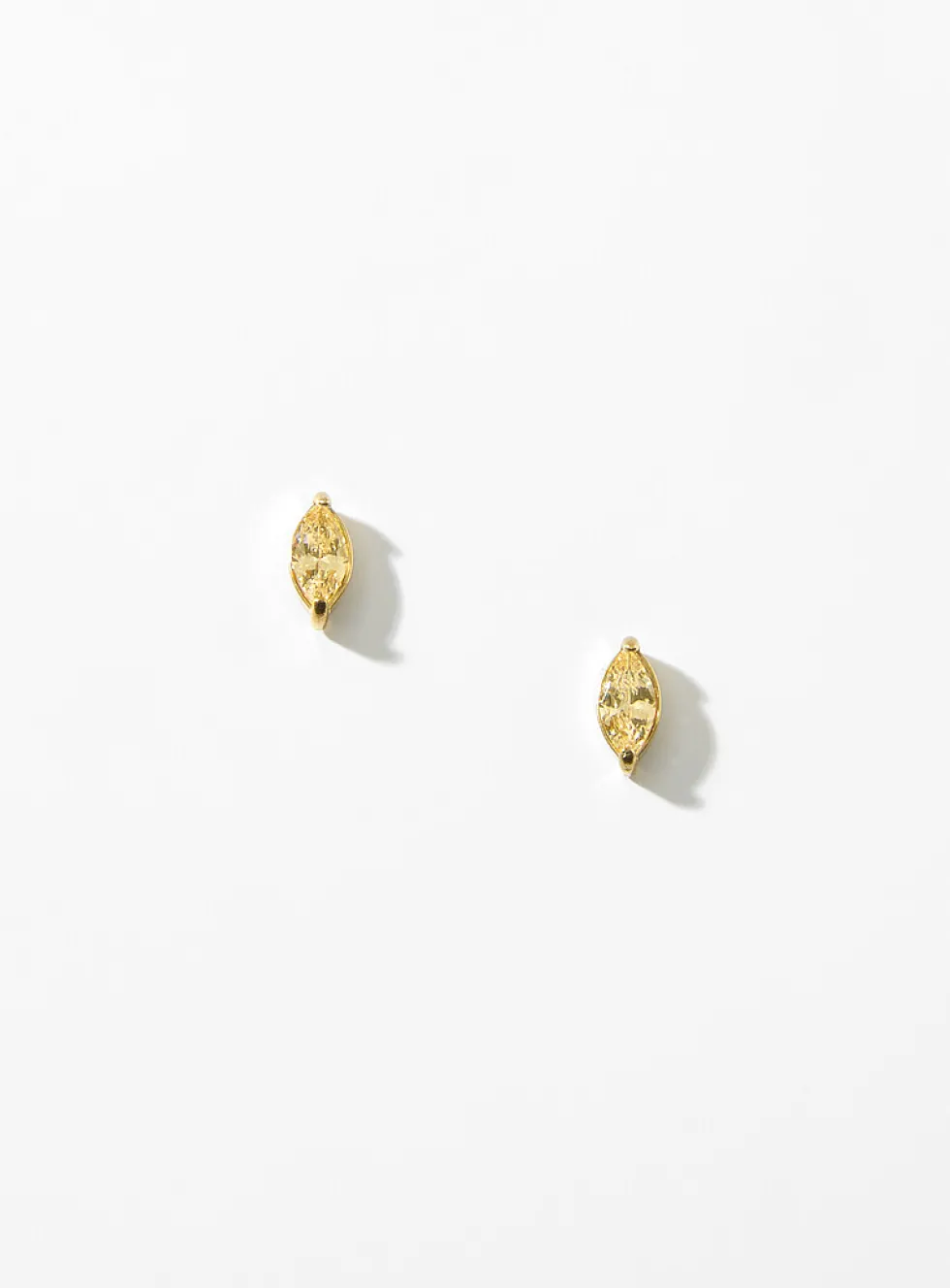 Birthstone oval earrings