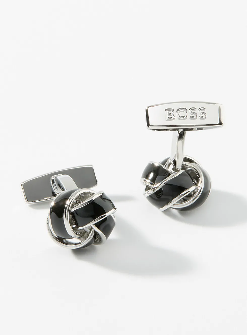 Black knot cufflinks