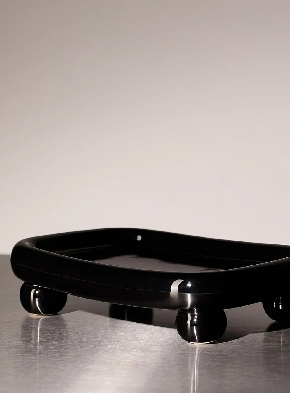 Black legs small rectangular tray