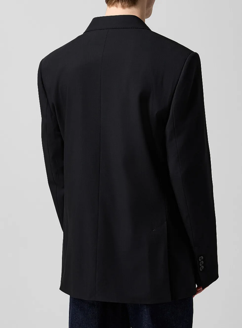 Black pure virgin wool jacket