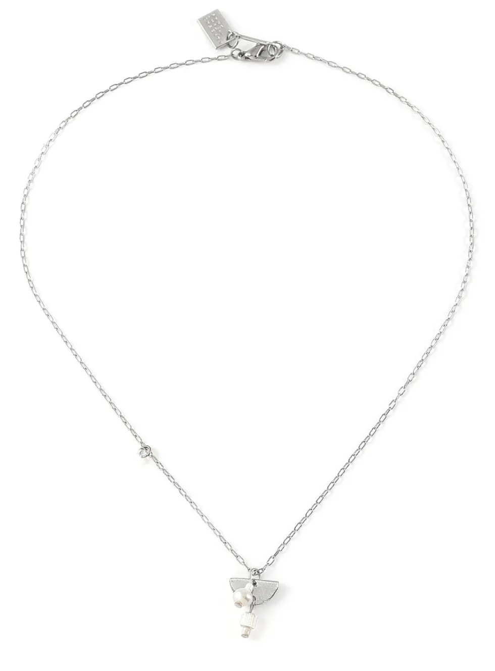 Blenio pewter and pearls necklace