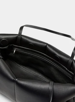 Boulevard elongated leather shoulder bag