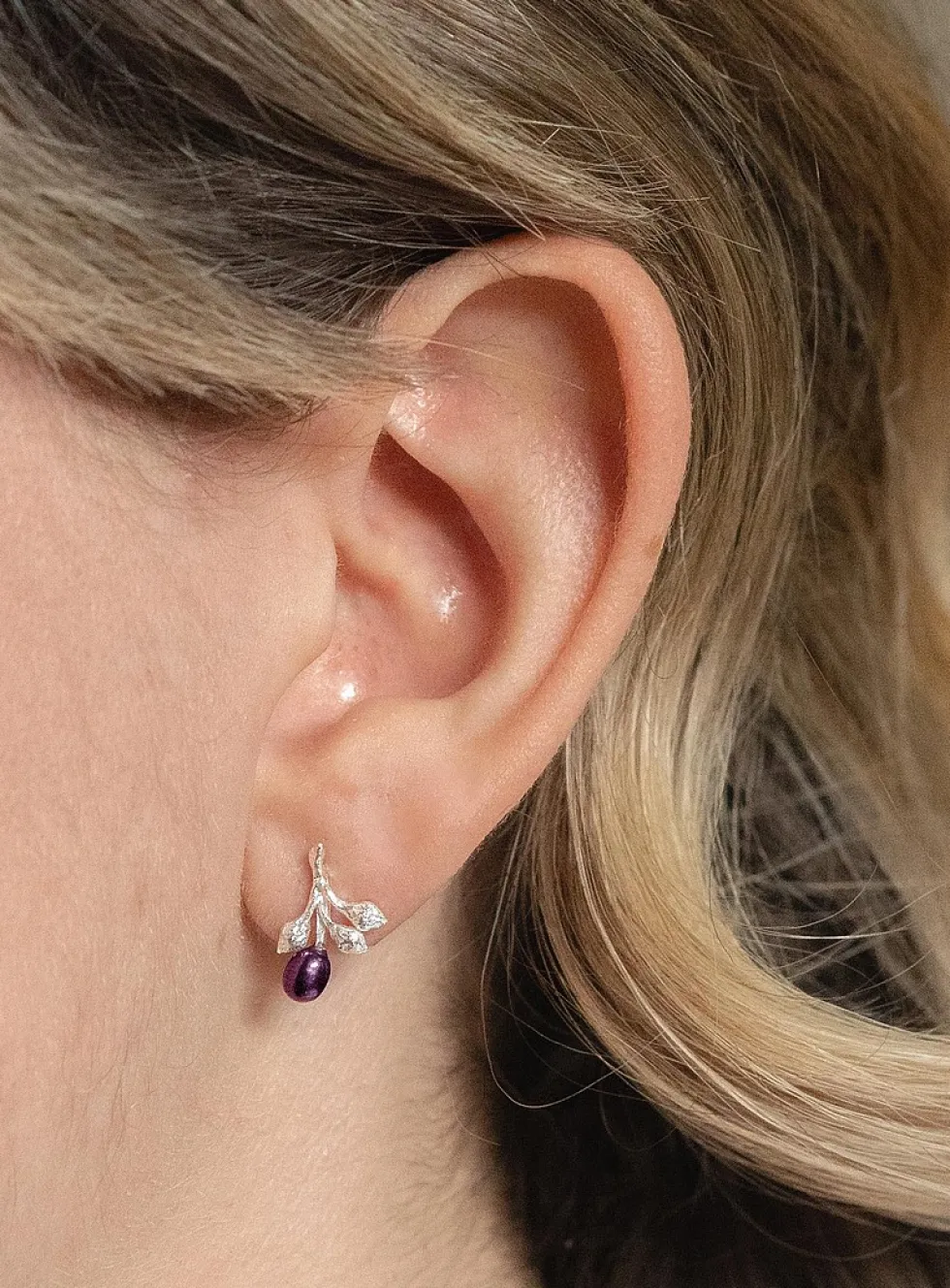 Bouquet sterling silver earrings