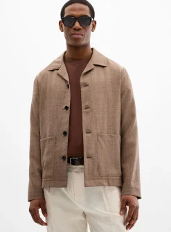 Boxy bistre jacket