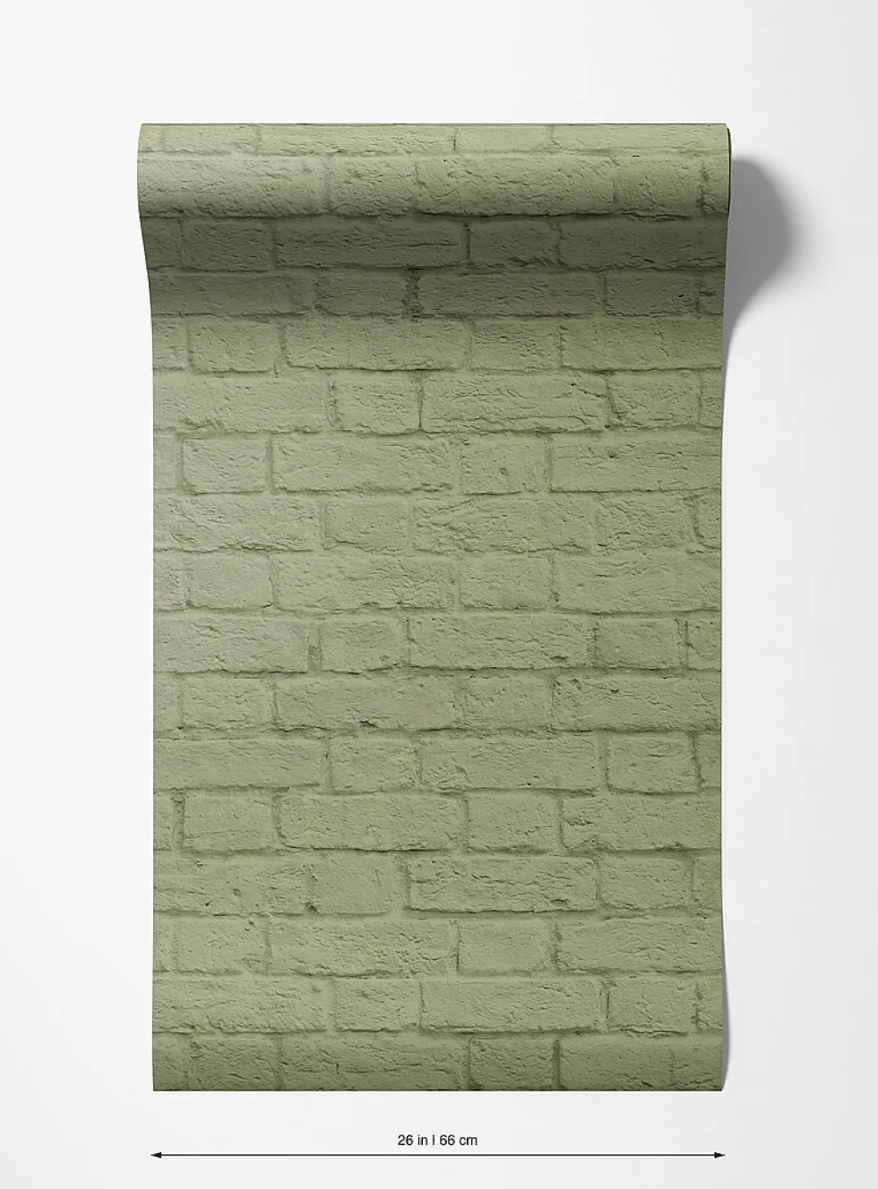 Brick illusion wallpaper strip
