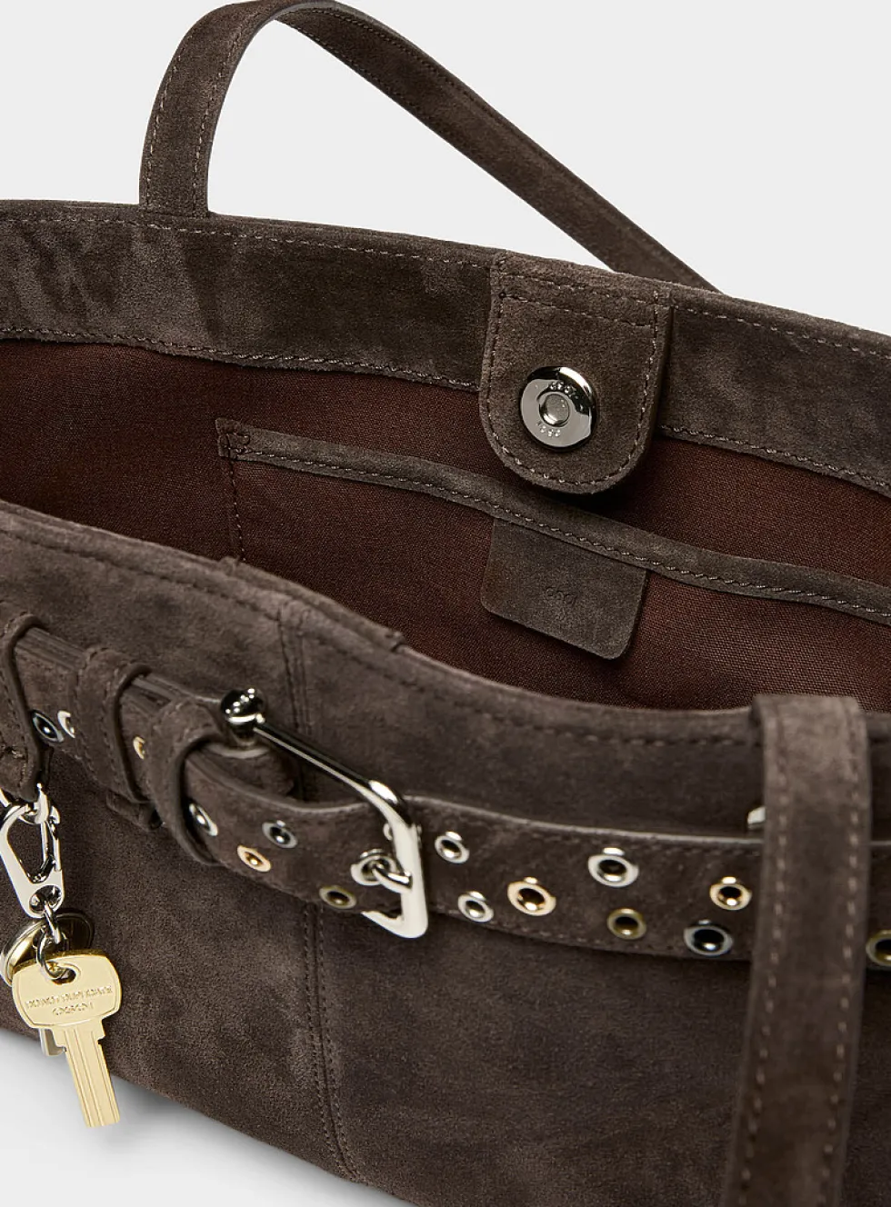 Brocle brown suede shoulder bag