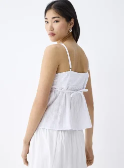 Broderie anglaise and bows cami