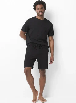 Brushed jersey pyjama short