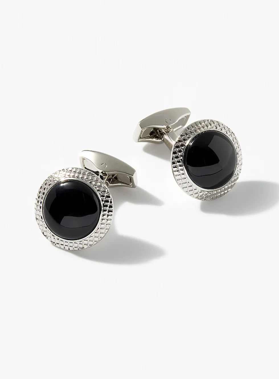 Bullseye onyx cufflinks