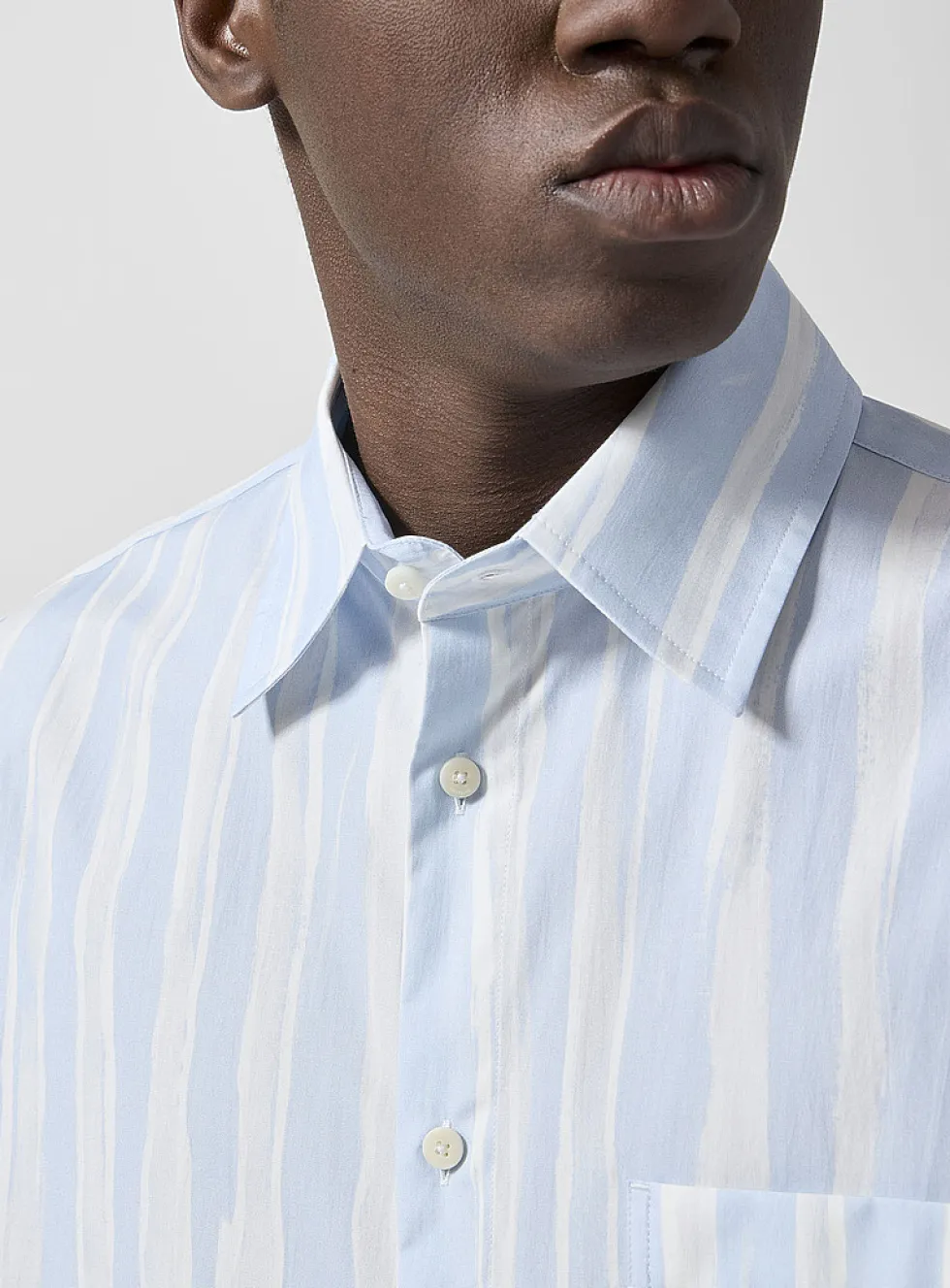 Camargue painted stripes oversized shirt