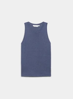 Casual linen-blend sweater vest