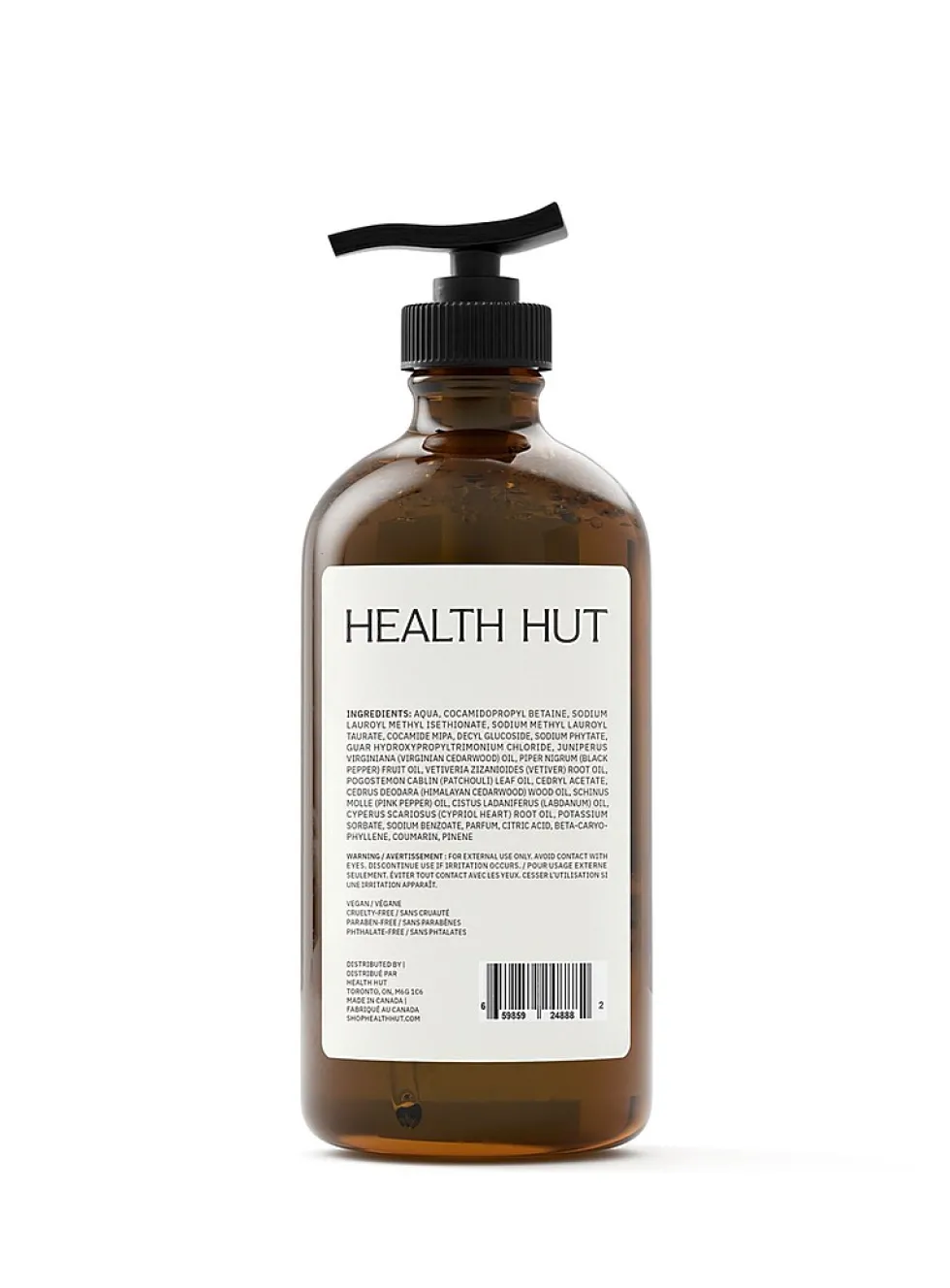 Cedar, black pepper, and labdanum hand soap