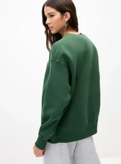 Central logo drop-shoulder sweatshirt