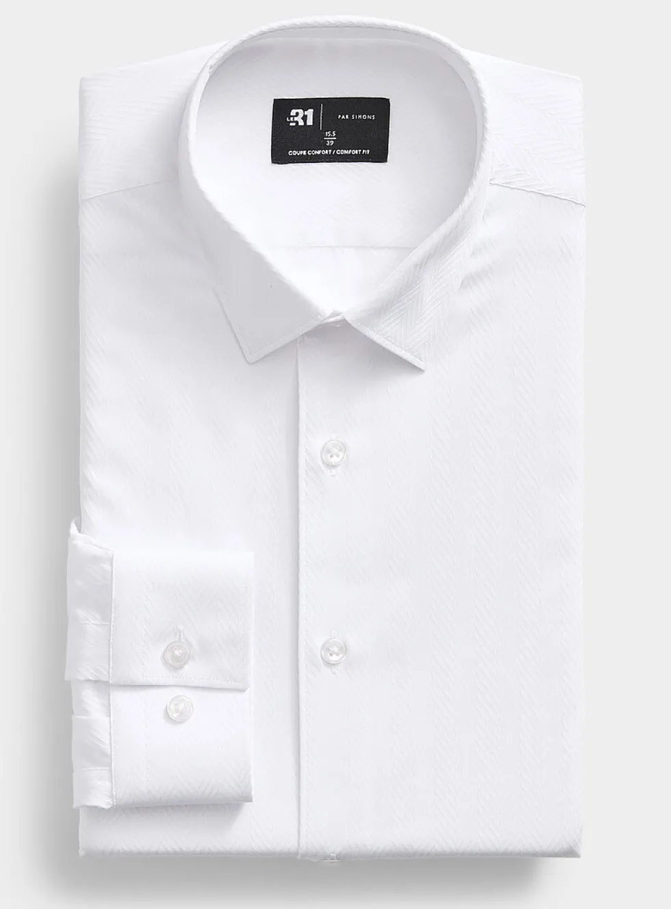 Chevron jacquard shirt