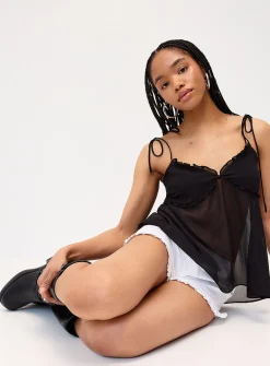 Chiffon babydoll cami
