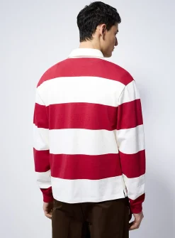 Club-stripe rugby polo