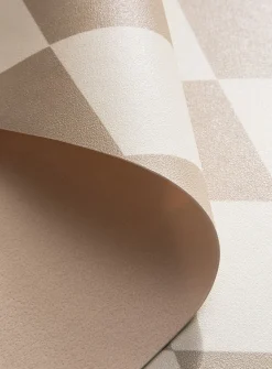 Coffee and cream diamond vinyl mat