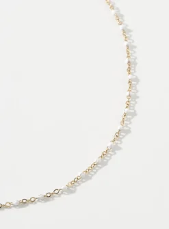 Coloured beaded chain