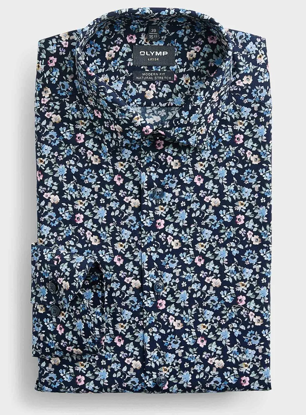 Colourful mini-flower shirt