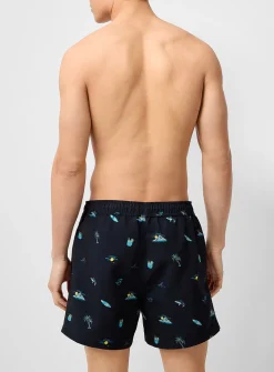 Colourful print swim short