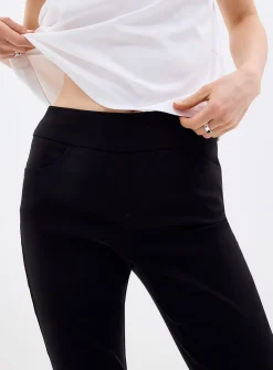 Comfort-waist bengaline capri pant