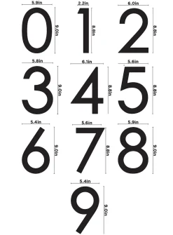 Contemporary door number