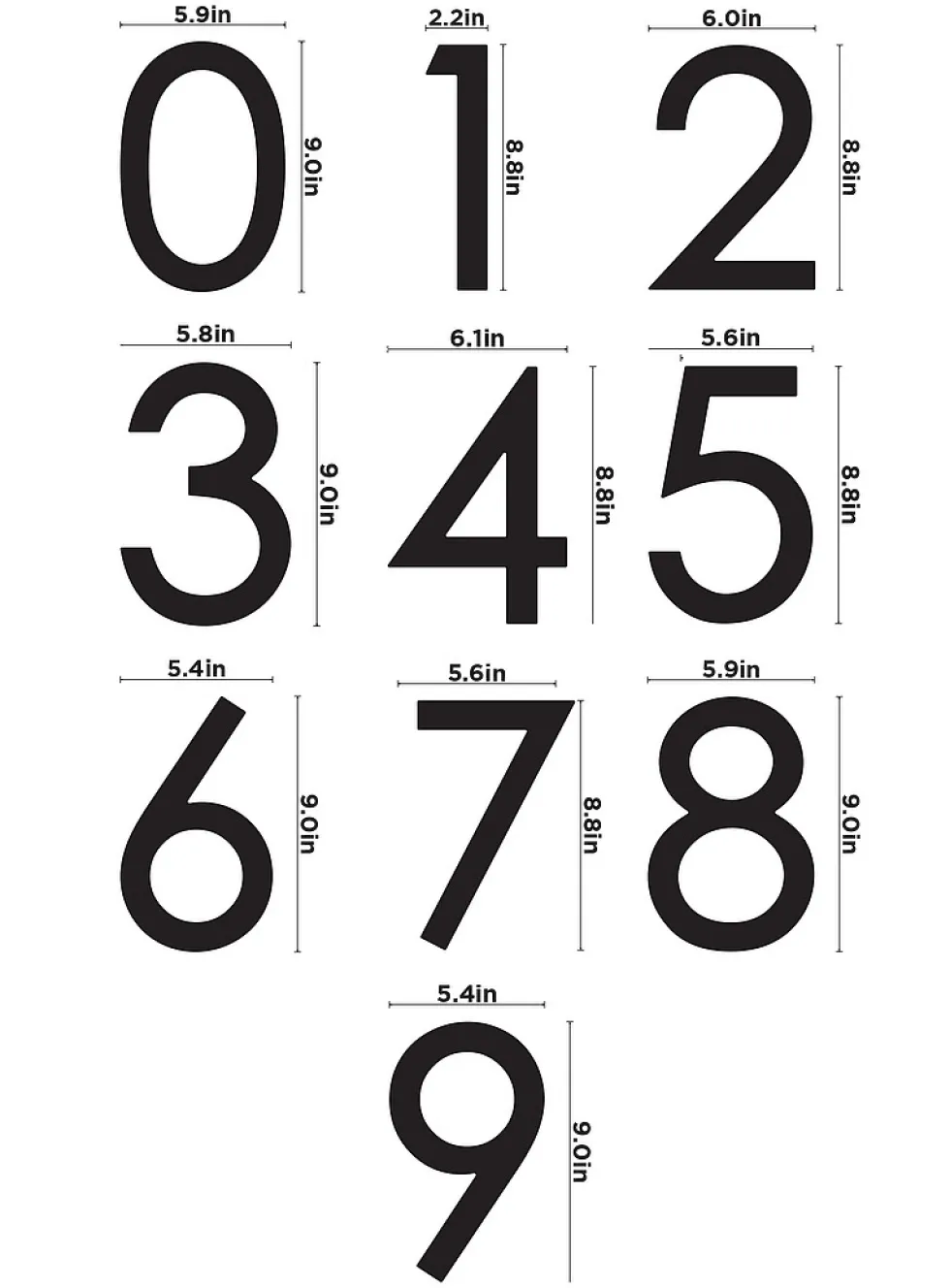 Contemporary door number