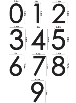 Contemporary door number