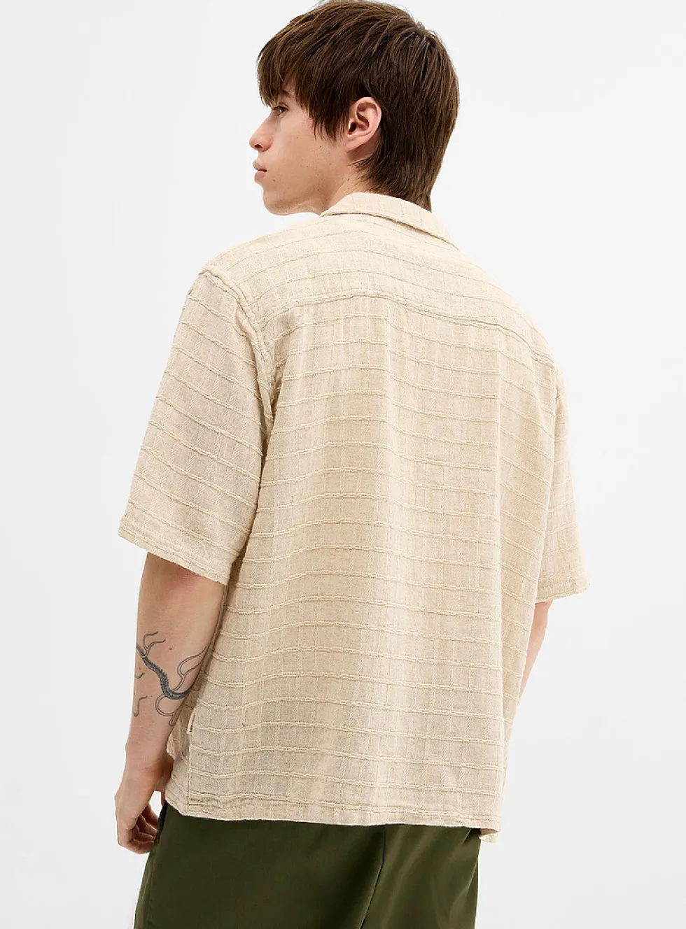 Corey textured check shirt