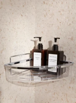 Corner shower basket
