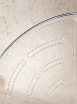 Corner shower basket