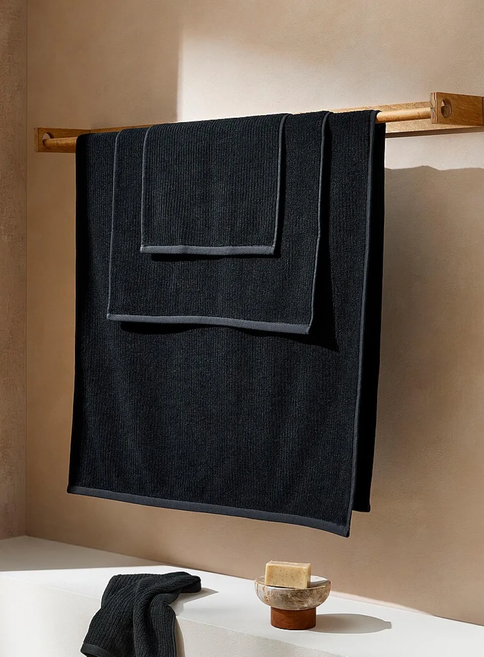 Cotton and modal towels