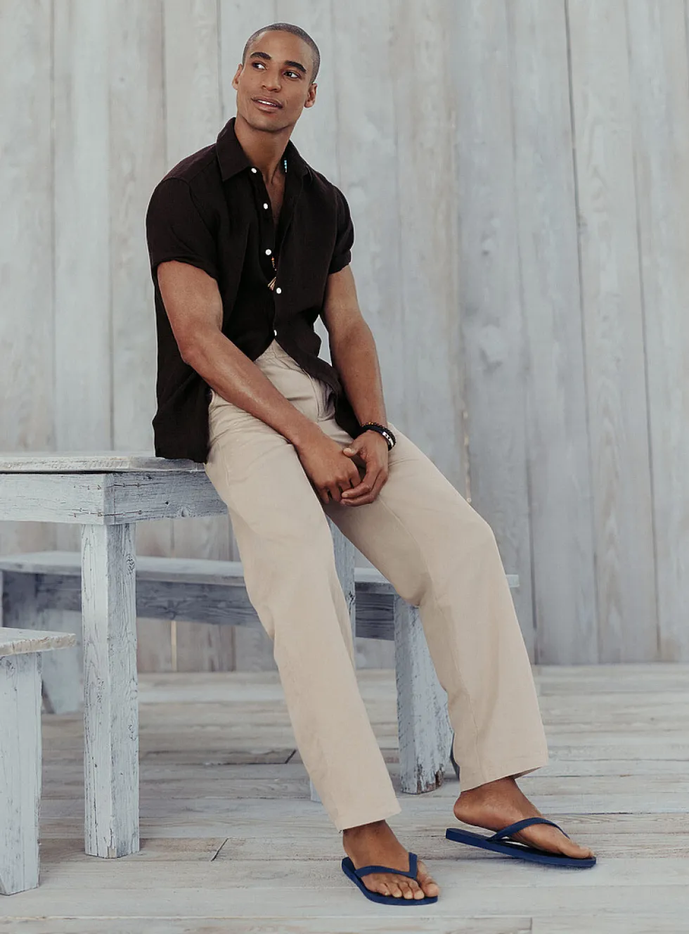 Cotton-linen pant