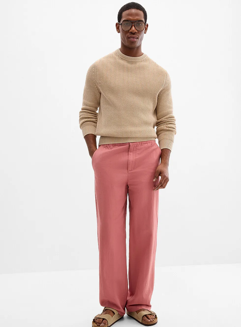 Cotton-linen pant
